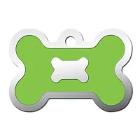 Hillman Group Large Epoxy Filled Bone ID Tag - Neon Green