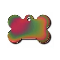 Hillman Group Large Polished Rainbow Bone ID Tag