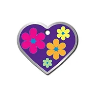 Hillman Group Flower Power Heart ID Tag