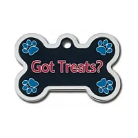 Hillman Group Got Treats? Large Bone w/ Raised Edge ID Tag