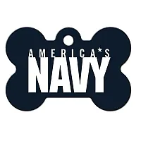 Hillman Group Navy Large Bone ID Tag
