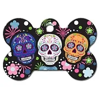 Hillman Group Day of the Dead Large Bone ID Tag