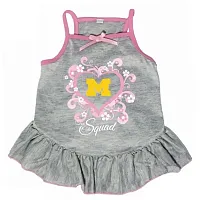 Hunter Michigan Wolverines &quot;Too Cute Squad&quot; Pet Dress - Medium
