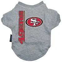 Hunter San Francisco 49ers Heather Grey Pet T-Shirt - XL