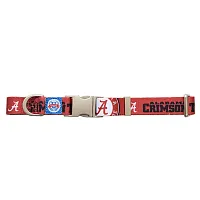 Little Earth Productions Alabama Crimson Tide Premium Pet Nylon Collar - Medium