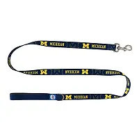 Little Earth Productions Michigan Wolverines Premium Pet Nylon Leash - S/M