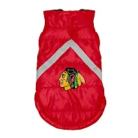 Little Earth Productions Chicago Blackhawks Pet Puffer Vest - XS