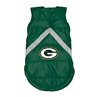 Little Earth Productions Green Bay Packers Pet Puffer Vest - Medium