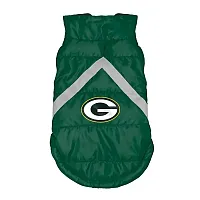 Little Earth Productions Green Bay Packers Pet Puffer Vest - XS