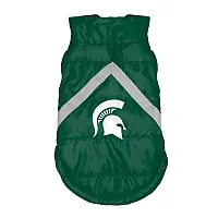 Little Earth Productions Michigan State Spartans Pet Puffer Vest - Medium