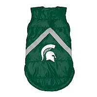 Little Earth Productions Michigan State Spartans Pet Puffer Vest - XS