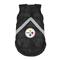 Little Earth Productions Pittsburgh Steelers Pet Puffer Vest - XL