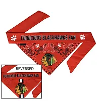 Little Earth Productions Chicago Blackhawks Pet Reversible Paisley Bandana - Sm