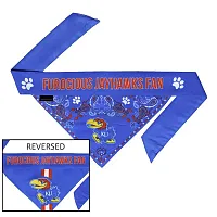 Little Earth Productions Kansas Jayhawks Pet Reversible Paisley Bandana - Small