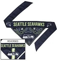 Little Earth Productions Seattle Seahawks Pet Reversible Paisley Bandana - Smal
