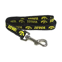 Pet Goods Manufacturing Iowa Hawkeyes Pet Reflective Nylon Leash - Medium