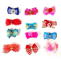 Lydia Smart Pet Ribbon Bow Collar (assorted colors), 12-pack
