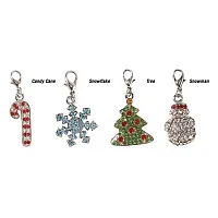 Pet Edge Holiday Jewel Collar Charms - Snowflake