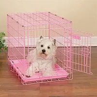 Pet Edge ProSelect Fold-Down Crates Fashion Colors-Blue-30Lx19Wx22H