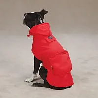 Pet Edge Stowaway Dog Rain Jacket - X-Small - Raspberry