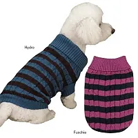 Pet Edge Zack & Zoey Heritage Collection Pet Sweater - Medium - Hydro
