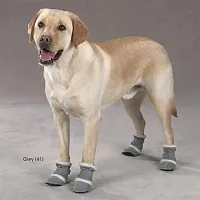 Pet Edge Classic Sherpa Dog Boots - Chestnut - Medium