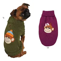 Pet Edge Monkey Business Dog Sweater - X-Small - Ty