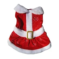 Pets First Mrs. Santa Claus Pet Dress - Small