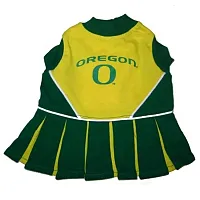 Pets First Oregon Ducks Cheerleader Dog Dress - Medium