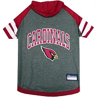 Pets First Arizona Cardinals Pet Hoodie T-Shirt - Large