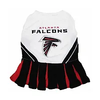Pets First Atlanta Falcons Cheerleader Dog Dress - Medium