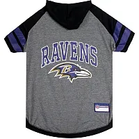 Pets First Baltimore Ravens Pet Hoodie T-Shirt - Medium