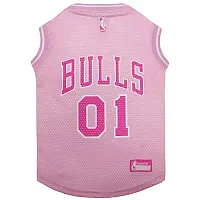 Pets First Chicago Bulls Pet Pink Jersey - Small