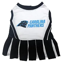 Pets First Carolina Panthers Cheerleader Pet Dress - X-Small