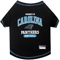 Pets First Carolina Panthers Pet T-Shirt - Medium