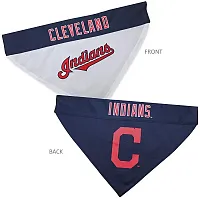 Pets First Cleveland Indians Pet Reversible Bandana - L/XL