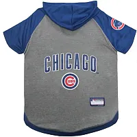 Pets First Chicago Cubs Pet Hoodie T-Shirt - Medium