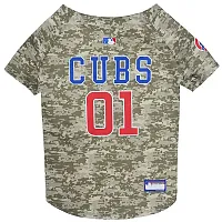 Pets First Chicago Cubs Pet Camo Jersey - Small