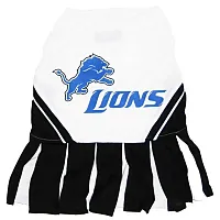 Pets First Detroit Lions Cheerleader Dog Dress - Medium