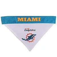 Pets First Miami Dolphins Pet Reversible Bandana - L/XL