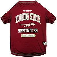 Pets First Florida State Seminoles Pet Garnet Tee Shirt - Medium