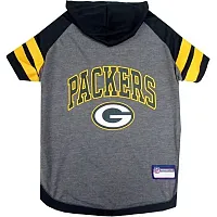 Pets First Green Bay Packers Pet Hoodie T-Shirt - Medium