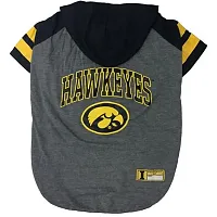 Pets First Iowa Hawkeyes Pet Hoodie T-Shirt - Medium