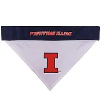 Pets First Illinois Fighting Illini Pet Reversible Bandana - S/M