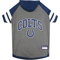 Pets First Indianapolis Colts Pet Hoodie T-Shirt - Medium