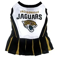Pets First Jacksonville Jaguars Cheerleader Pet Dress - Medium