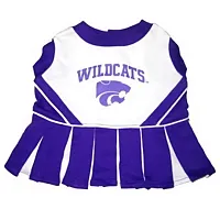 Pets First Kansas State Wildcats Cheerleader Pet Dress - Medium