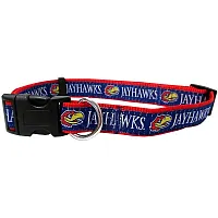 Pets First Kansas Jayhawks Pet Collar by Pets First - Medium