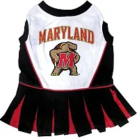 Pets First Maryland Terrapins Cheerleader Pet Dress - Medium