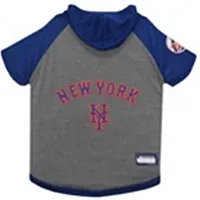 Pets First New York Mets Pet Hoodie T-Shirt - Medium